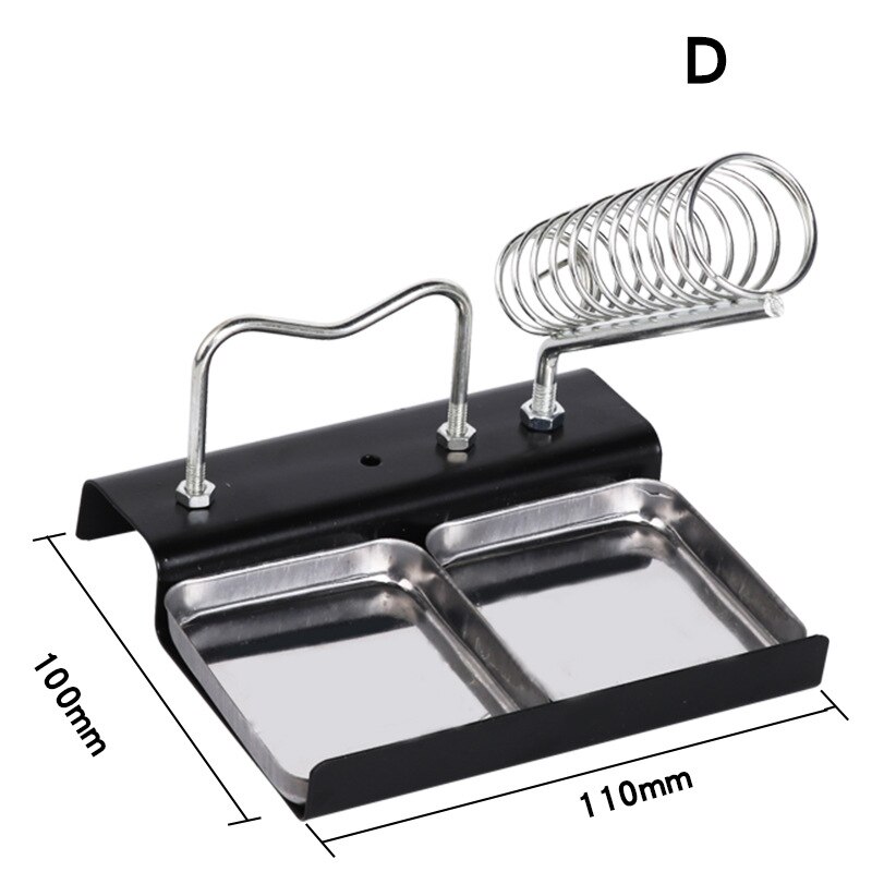 Electric Soldering Iron Stand Full Metal Holder Multifunction Soldering Iron Stand High Temperature Resistant Welding Tin Tools: D
