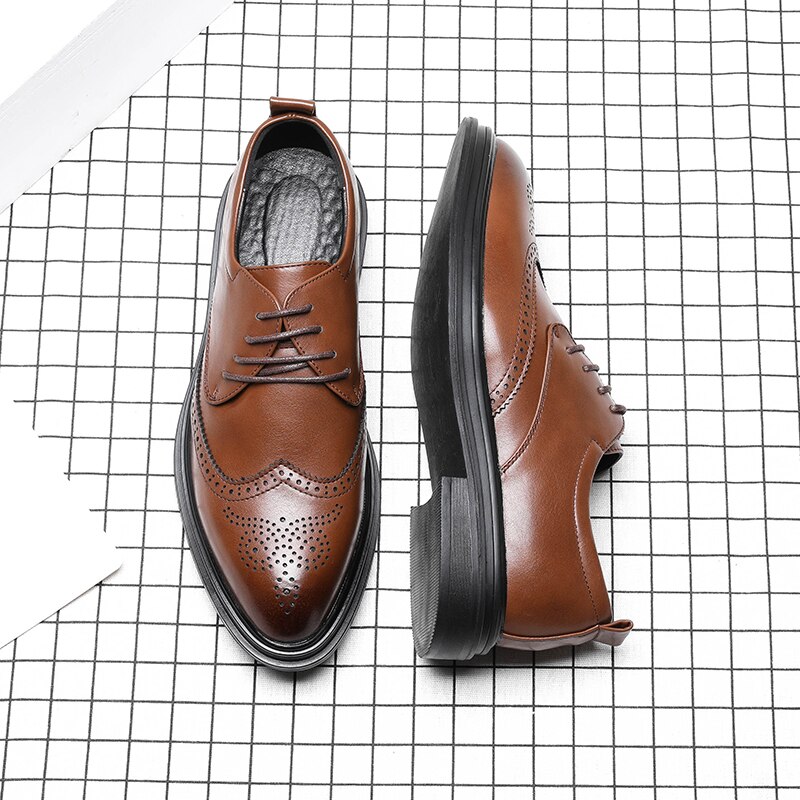 Leren herenschoenen, schoenen voor officiële zaken, casual schoenen, herenschoenen voor bruiloften en feesten