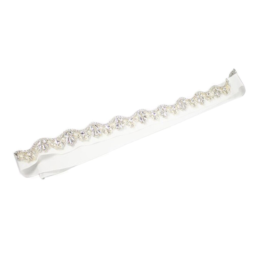 Vintage Crystal Bridal Sash Rhinestone Golvend Trouwjurk Riem Luxe