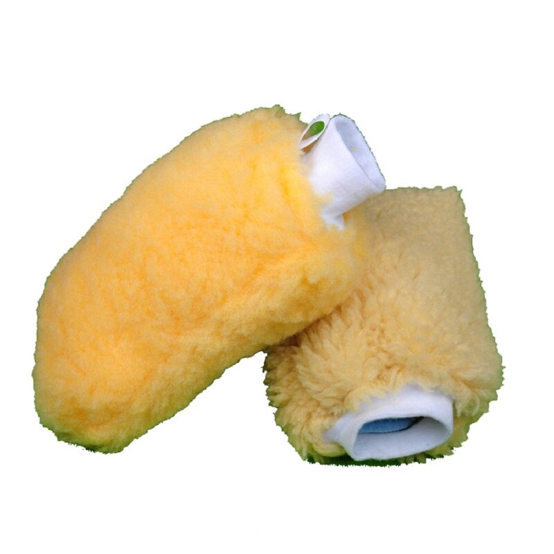 Best genuine synthetic lambswool car cleaning wash polishing mitt luxurious merino lambs wool wash mittens