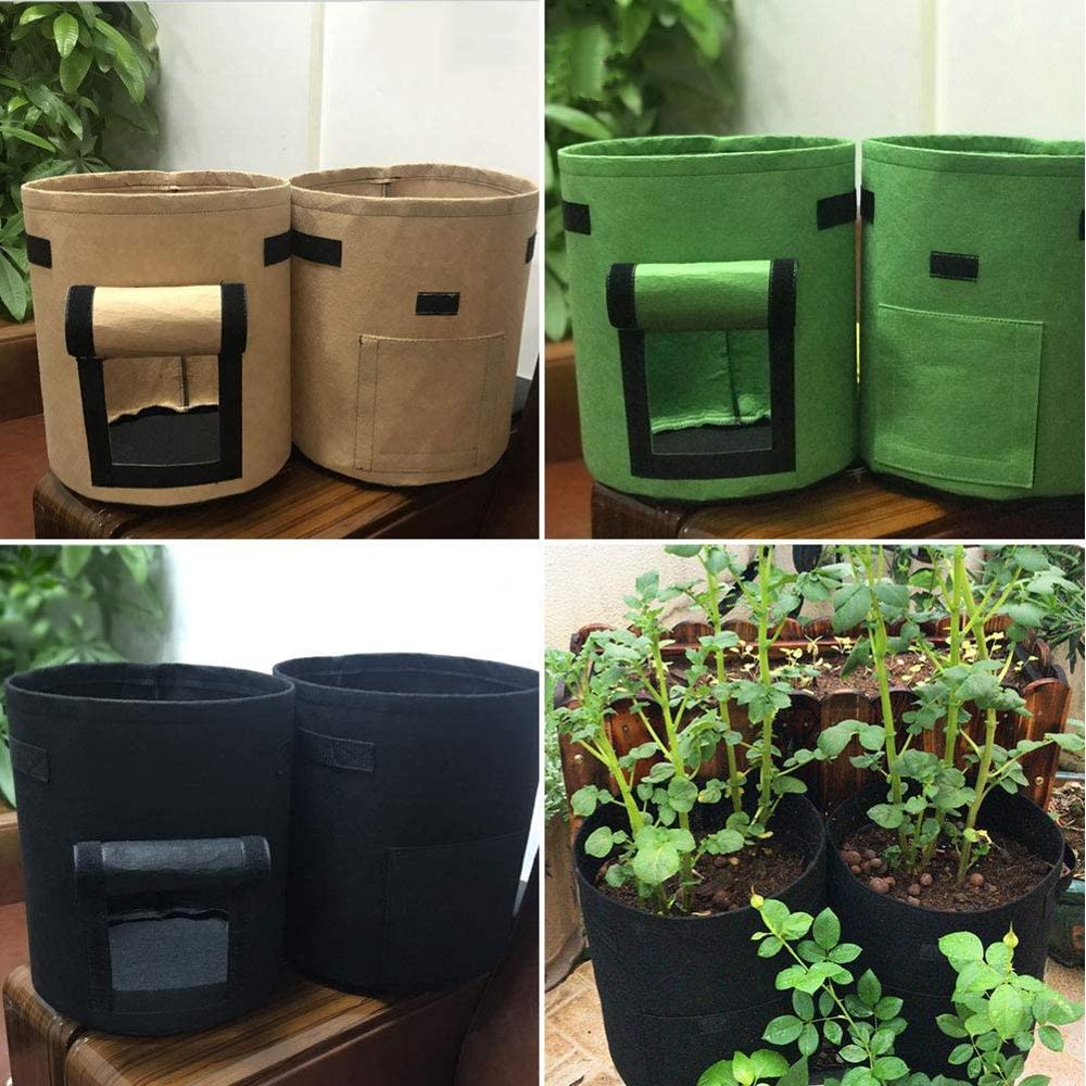 3 größe Anlage Wachsen Taschen hause garten Kartoffel topf gewächshaus Gemüse Wachsenden Taschen Feuchtigkeitsspendende jardin Vertikale Garten Tasche sämling