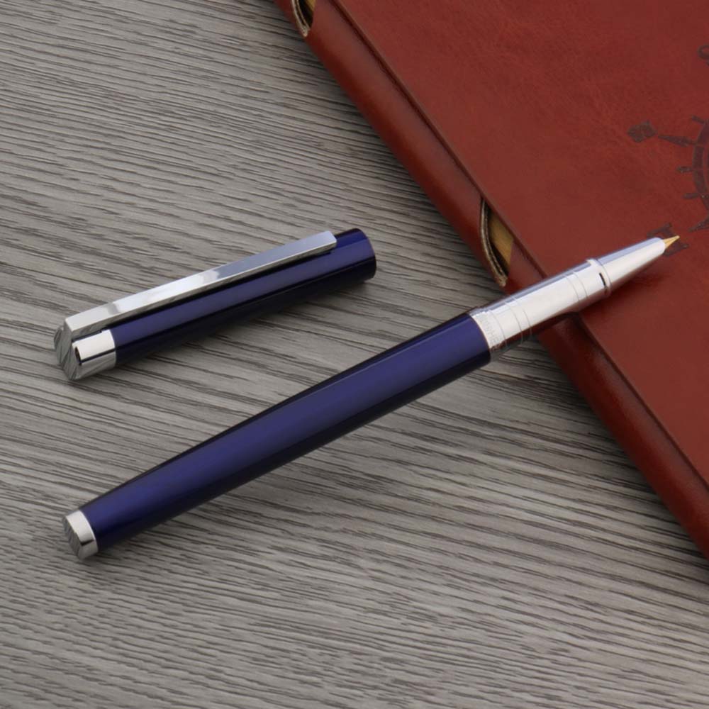 Hero 007 Vulpen Klassieke Metalen Rood Blauw Zilver Financiën Nib Briefpapier Kantoor Schoolbenodigdheden: Blauw