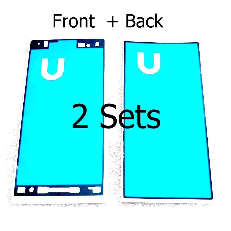 Przednia LCD i tylna pokrywa klej taśma klejąca do Sony Xperia X/X Compact/X wydajność ekran dotykowy rama wodoodporna naklejka: 2set XC Front Back