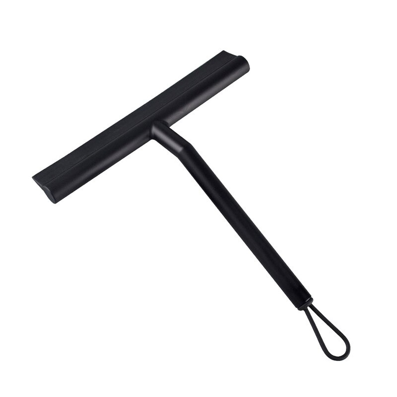 Siliconen Glas Schraper Zacht Duurzaam Vensterglas Schraper Multifunctionele Floor Cleaning Zuigmond Voor Keuken Thuis Cleaning Tools: Black