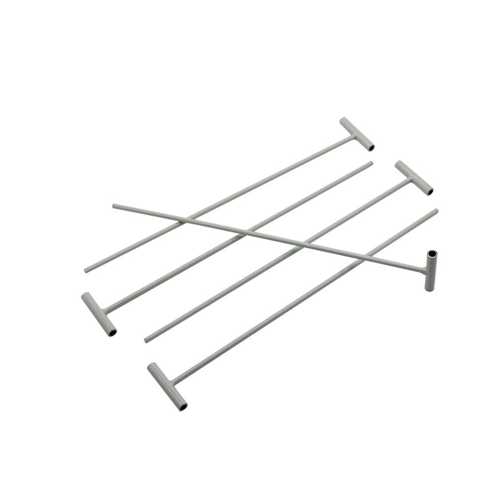 50 Uds. Barras de hierro para puerta de jaula de pájaros activa de 25,5 cm de longitud para diámetro interior de 5mm trampa de alambre de entrada cortina de puerta varilla extraíble de Metal