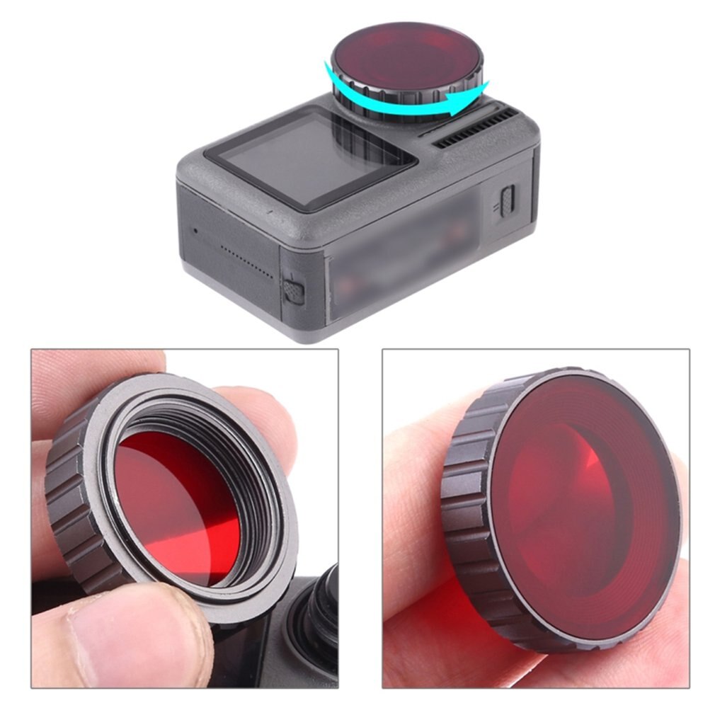 EWB7956 Voor Osmo Action Lens Duiken Filter Gepulste Gekleurde Lens Filter Action Doos Accessoires Waterdicht