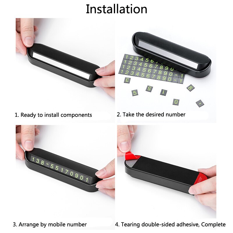Auto Tijdelijke Parkeerkaart Telefoon Nummer Kaart Plaat Auto-styling Auto Accessoires Telefoonnummer Card Auto Stickers