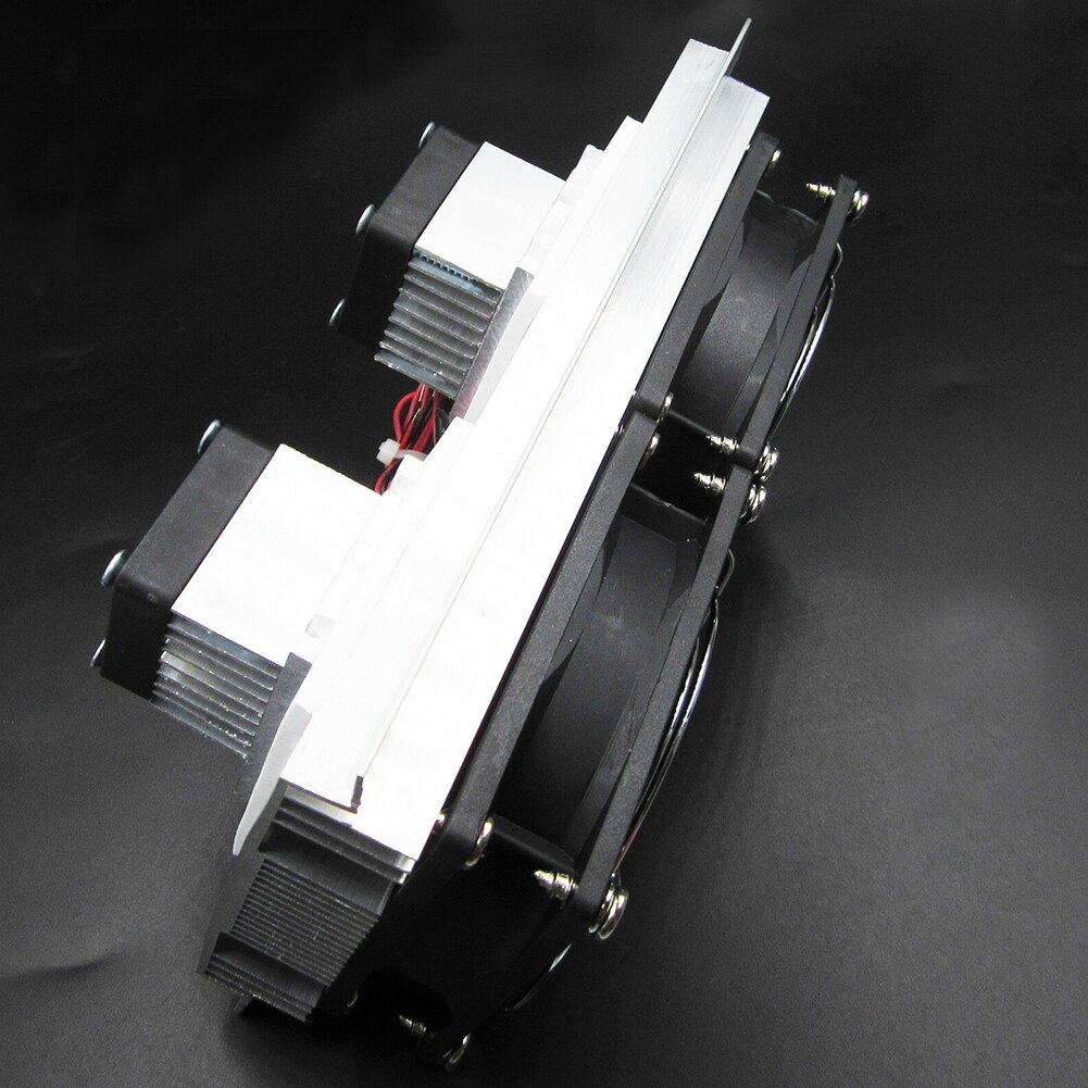Semiconductor Cooling System Kit Industry Thermoelectric Heat Resistant Double Fan Metal Cold Conduction Peltier Refrigeration