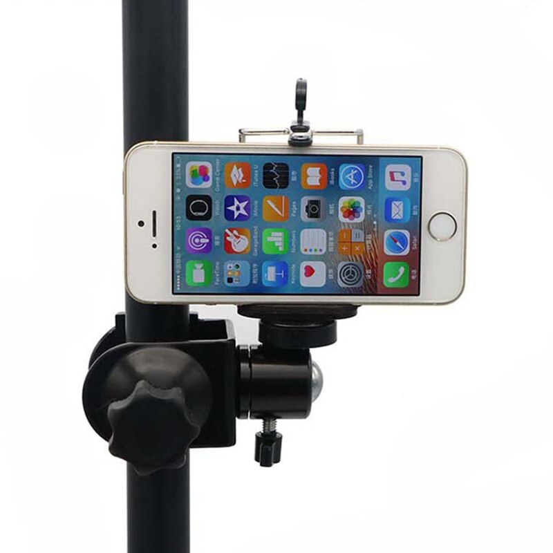Multifunctional U Clamp Clip with Ball Head Bracket 360 Degree Swivel for Camera Flash Light Stand
