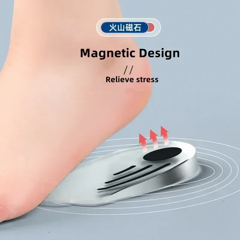 6Pcs Silikon Orthopädische Einlegesohlen für Füße O/X Bein Typ Valgus Varus Korrektur Gel Schuhe Einlegesohle Magnet Massage fuß Pflege Pads