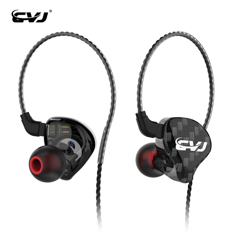 CVJ CSA 1BA + 1DD pilote hybride HIFI dans l'oreille moniteur écouteur avec connecteur 2PIN 0.75MM KZ ZSX ZS10PRO BLON BL03 BL05 BA5