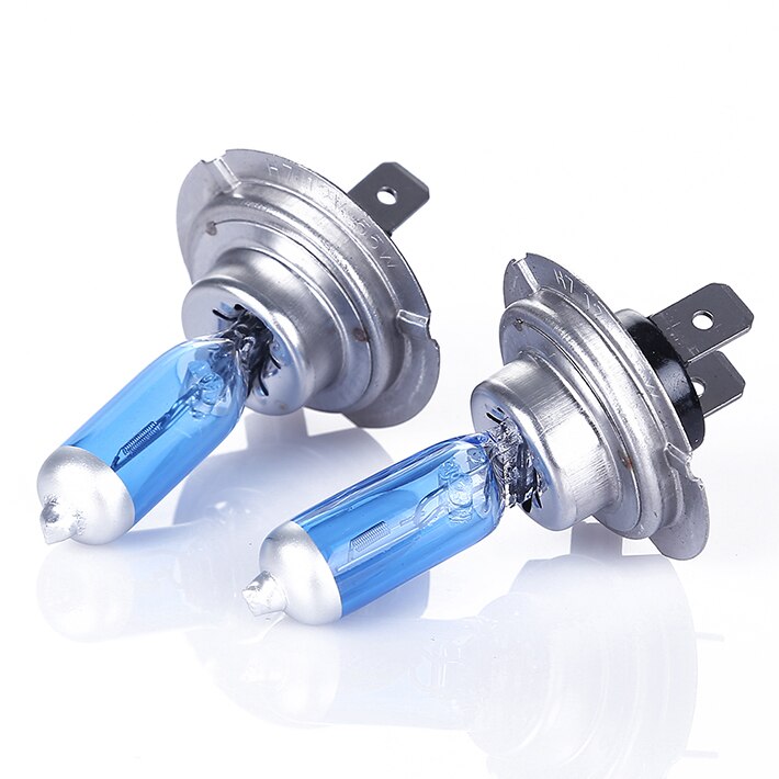 2pcs h7 55w 12v halogen bulb super xenon white fog light h7 halogen white bulb 12v 55w lamp xenon dc12v Light