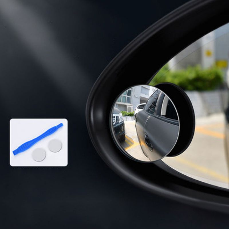 Pieni pyöreä peili auton taustapeili kuolleen kulman laajakulmalinssi 360 astetta kääntyvä säädettävä kulma autotarvikkeet