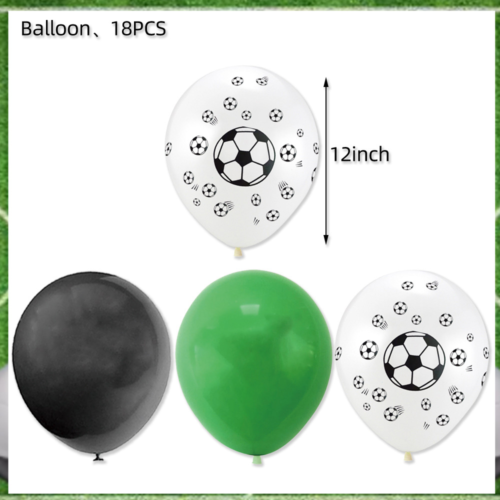Suministros de decoración para de cumpleaños con temática de fútbol, vajilla desechable de fútbol, plato de papel para , servilleta, taza, , recuerdos de: Multicolor