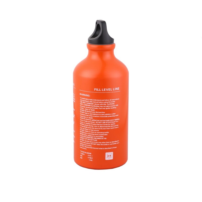 500Ml Aluminium Outdoor Camping Gas Brandstof Olie Fles Picknick Barbecue Motorfiets Emergency Gas Tank