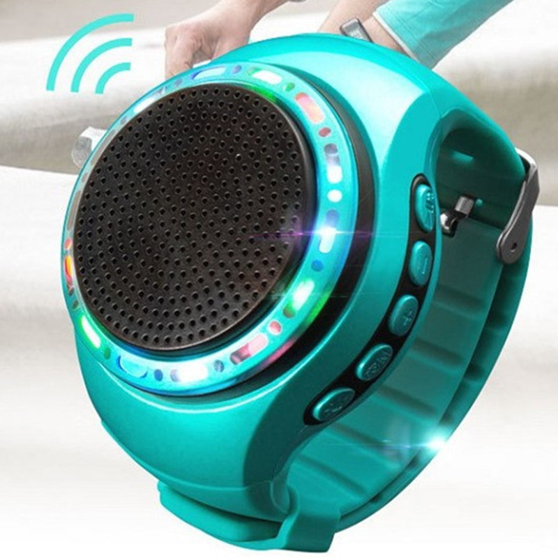 Watch Speaker Bluetooth Speakers Bracelet Sport MP3 Player TF Card Support FM Audio Radio Selfie Control Smart Wrist Portable