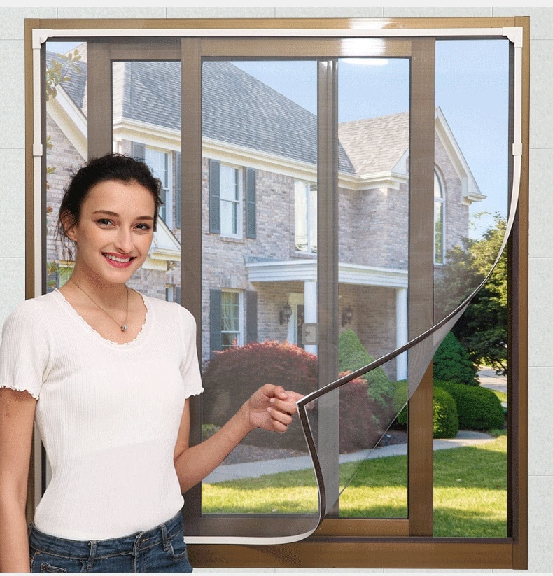 Indoor Protector Mosquito Insect Fly Bug Window Screen Net Curtain Mosquito Netting Door DIY Strong Magic Stick in Kitchen