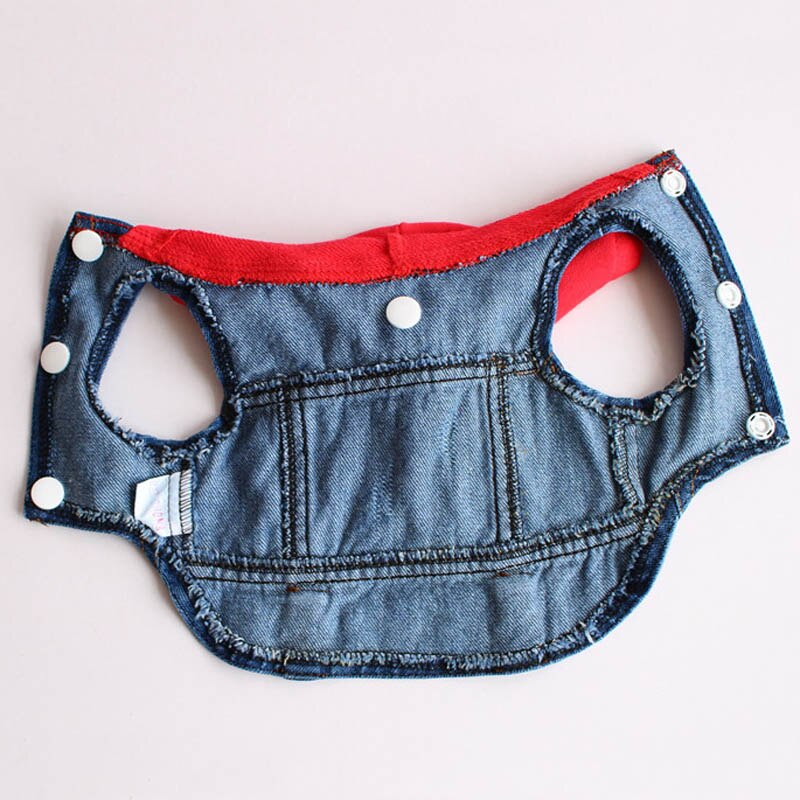 Product Pet Hoodie Jacket For Dog Jeans Spring Dog Clothes Denim T-shirt Puppy Dog Vest Cowboy Cat Coat 10E