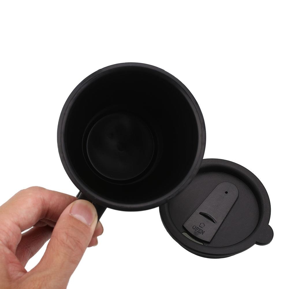 Tekopp isolerad bil termisk isolerad kopp termos uppvärmd vattenkokare mugg drycker kaffe 12v elektrisk
