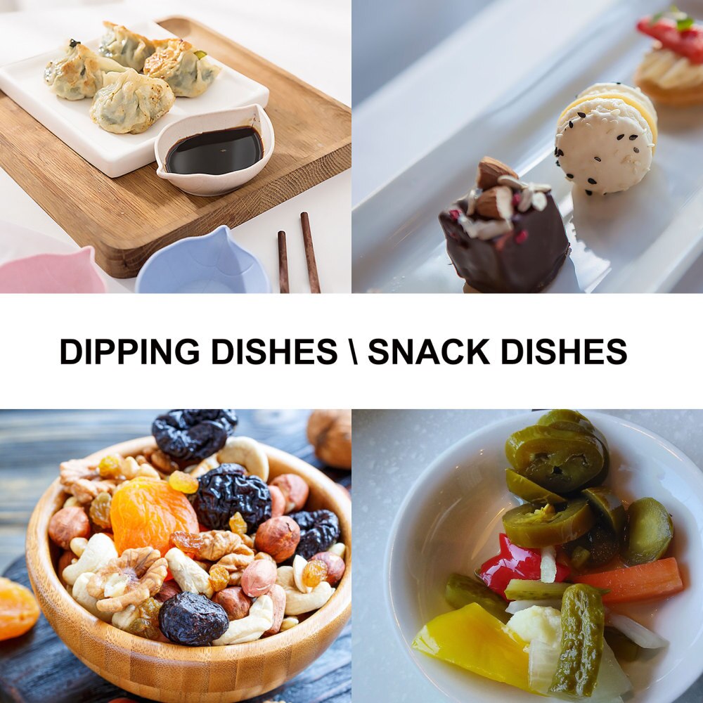 Wooden Sauce Dish Practical Sauce Dish Restaurant Pear-shaped Sauce Plate