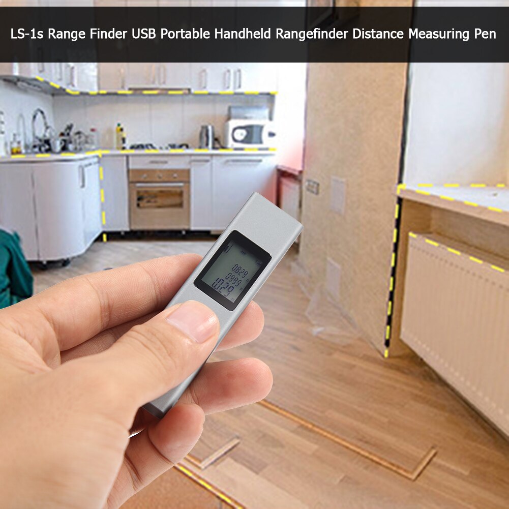 LS-1s Range Finder USB Portable Handheld Rangefinder Distance Measuring Pen