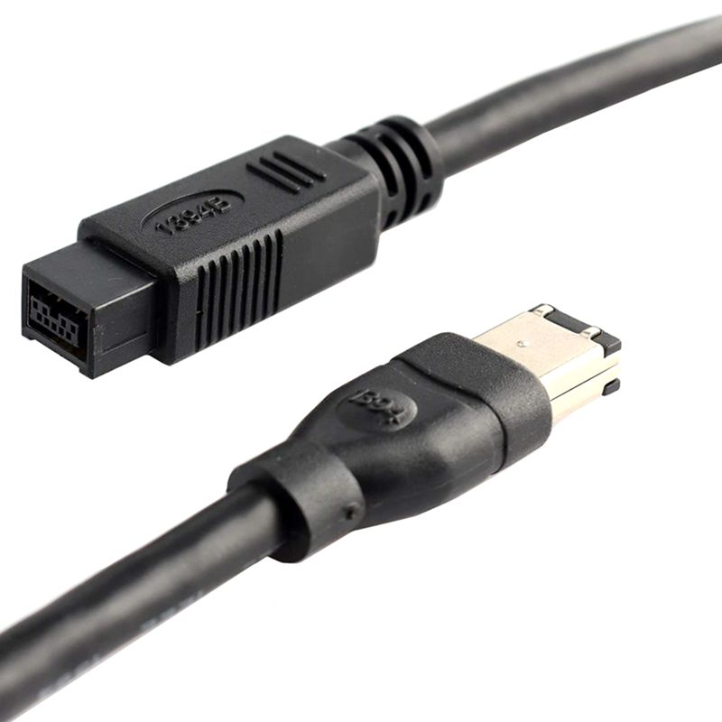 6/9 ieee 1394 firewire 800 to firewire 400 firewire 6- pin connector to 9- pin connector data cable 1394- cable 1,8 m 3 m 4,5 m