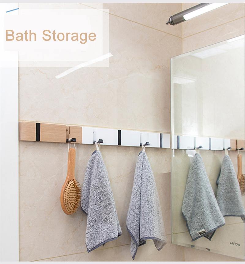 nordycki wieszak na kurtki naścienny składany wieszak wieszak na ubrania wieszak na ubrania Hiden uchwyt z hakiem Dom dekoracje organizator haki