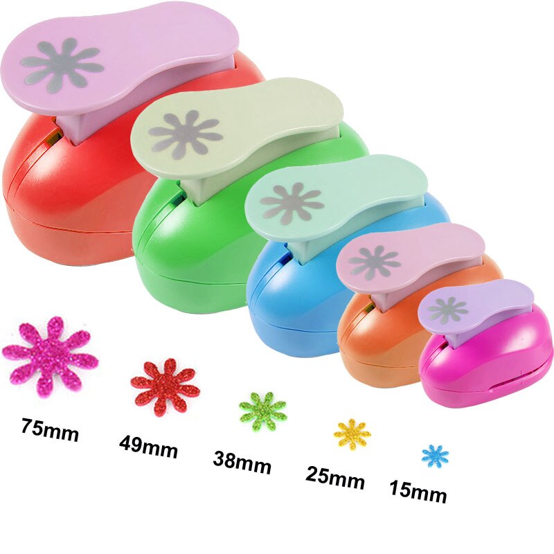 (3/8",5/8",1") Daisy Shaped craft punch Scrapbooking School DIY Flower Paper Cutter EVA foam Petal Hole Punches