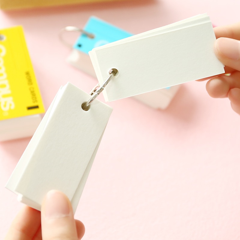 stationery Japanese Portable Campus words Cards Notebook leaflet hoop mini blank notebook pocket book c922