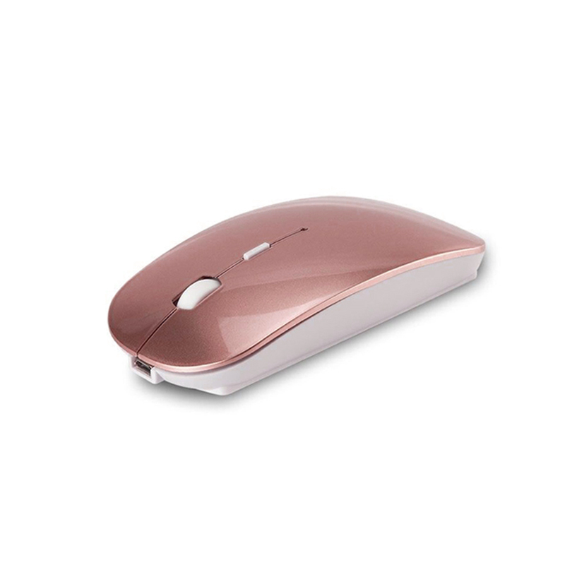 Drahtlose Maus Bluetooth Wiederaufladbare Maus Drahtlose Computer Stille Mause Ergonomische Mini Mäuse USB Optische Mäuse Für PC laptop: Orange