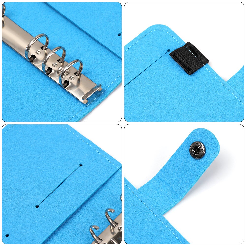 A5 A6 Vilt Shell Notebook Doek Stof Notebook Ringband Dagboek Notebook Papier Houder Draagbare Dagboek Briefpapier