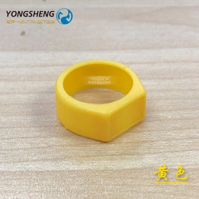 YS-CCR YONGSHENG For YS136N / YS137N XLR Plug Color Ring Multi-color Roll-proof Ring Marking Ring 10 colors: YELLOW / 1PCS