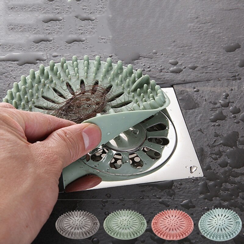 Siliconen Afvoerputje Cover Badkamer Haar Catcher Gootsteen Afvoer Filter Drain Stopper Ronde Riool Filter Universal