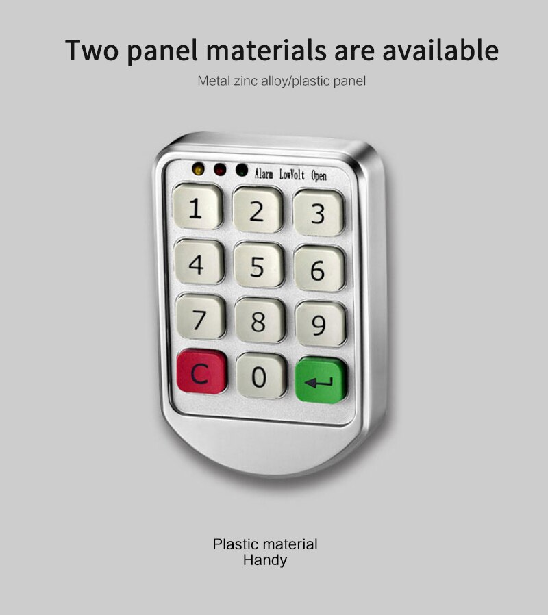 Electronic Password Keypad Lock Private Storage Intelligent Cabinet Locks with Digital Combination Code for Door Bathroom Golf