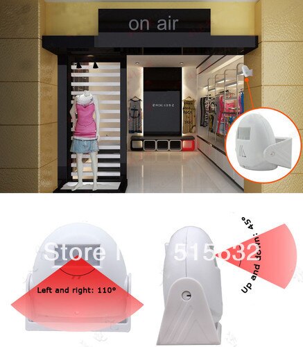 Wireless visitor Customer ding-dong door chime Entry Alert Entrance Alarm with power charger