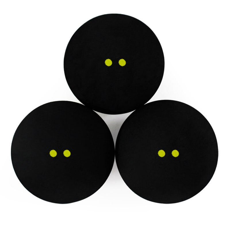 Competition Squash Ball Two-Yellow Dots Low Speed Official Sports Balls