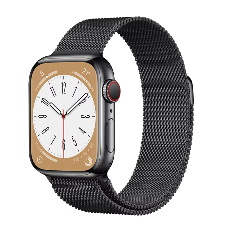 Milanese Loop Strap For Apple Watch Band 46mm 49mm 44mm 40mm 45mm 41mm Metal Classic Bracelet iWatch Series 10 4 5 6 7 8 9 Ultra: White Black / 14mm