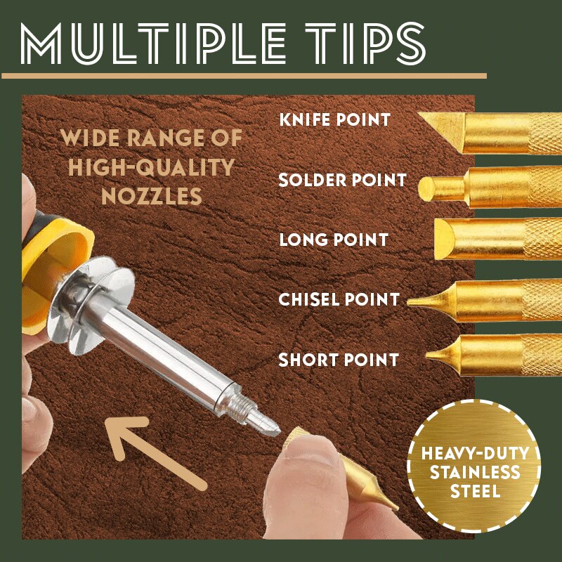 Diy Lederen Pyrography Pen Set 7 Pcs Elektrische Houtsnijwerk Pen Met 5 Heads & Stand Hout Ambachtelijke Accessoire Voor solderen DTT88