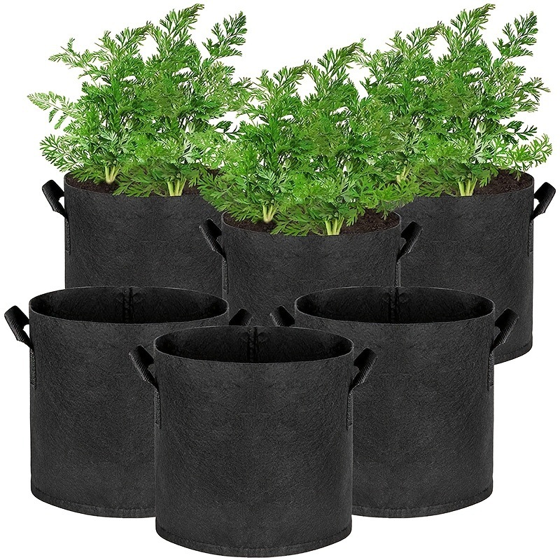 Multispecifikation filt handhållen planteringshink planteringspåse, non-woven blomkruka planteringspåse