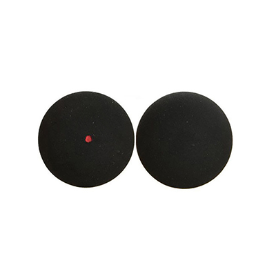2 stk/parti squashbold blå rød gul lavhastigheds sportsgummibolde sorte til spillertræning 40mm: En prik rød