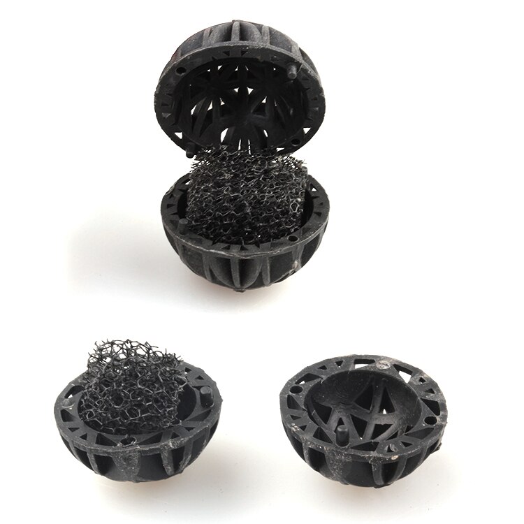 Culture Ball Biosphere with Net Bag 50 Pcs Fish Tank Biochemical Filter Material Fish Tank Filter Material Filter Accessories