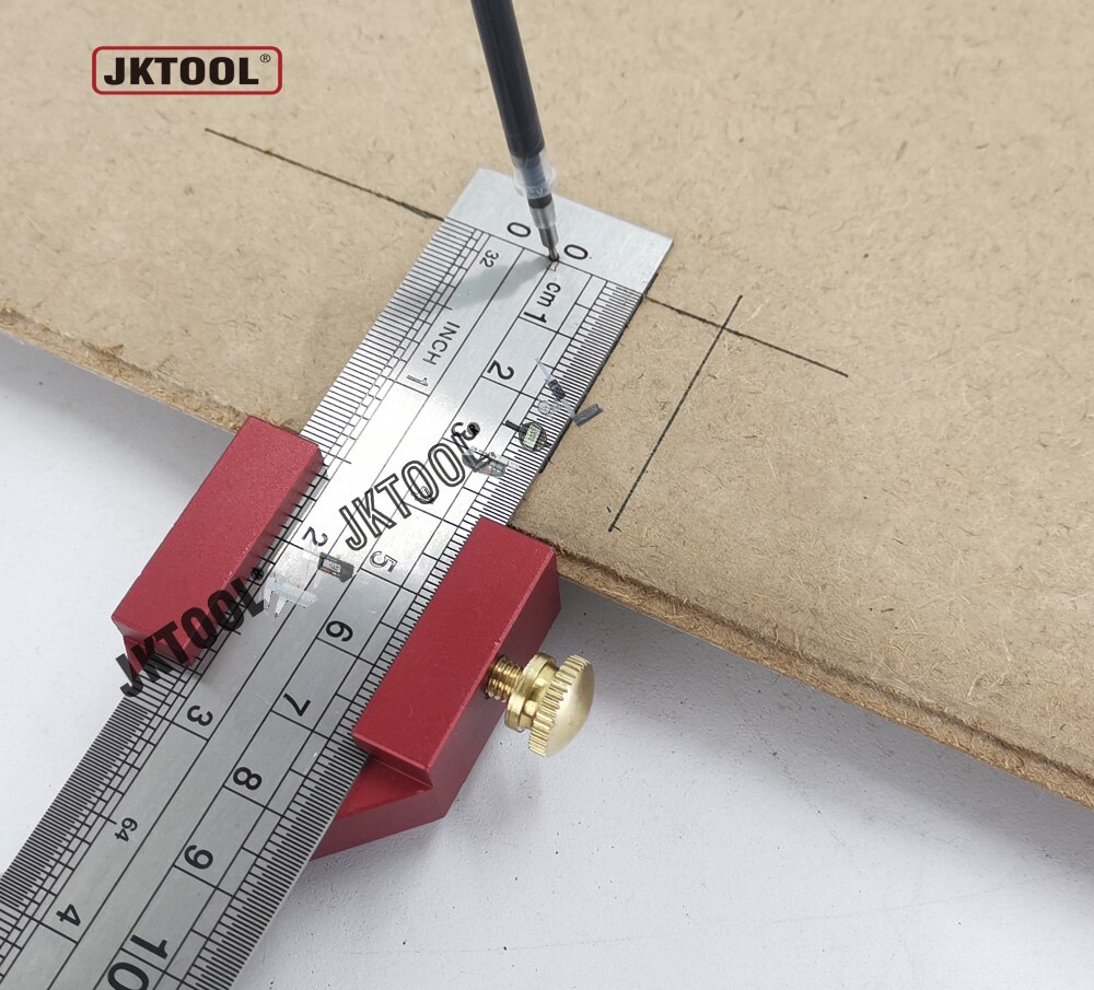 Ruler stop Scribing Ruler Marking gauge Stainless Steel Woodworking Marking Gauge Marking tools Layout Tool