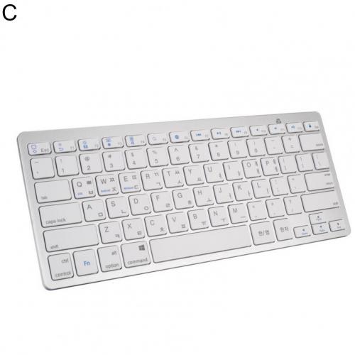 X5 Bluetooth Spanish German Russian French Korean Arabic Soft Touch Fingerboard Tablet PC Keyboard Bluetooth Keyboard: C