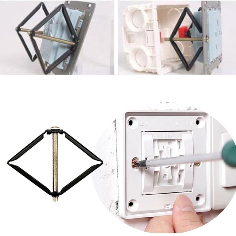 4 Pcs Wall Mount Switch Box Reparatie Tool Secret Stash 86Mm Switch Cassette Hersteller Ondersteuning Staaf Elektricien Accessoires