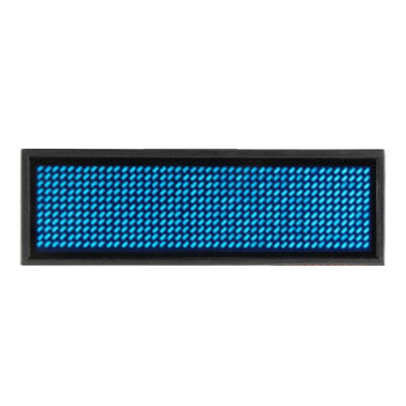 LED Mini Digital Name Message Tag Badge Sign Business Card Screen: Blue