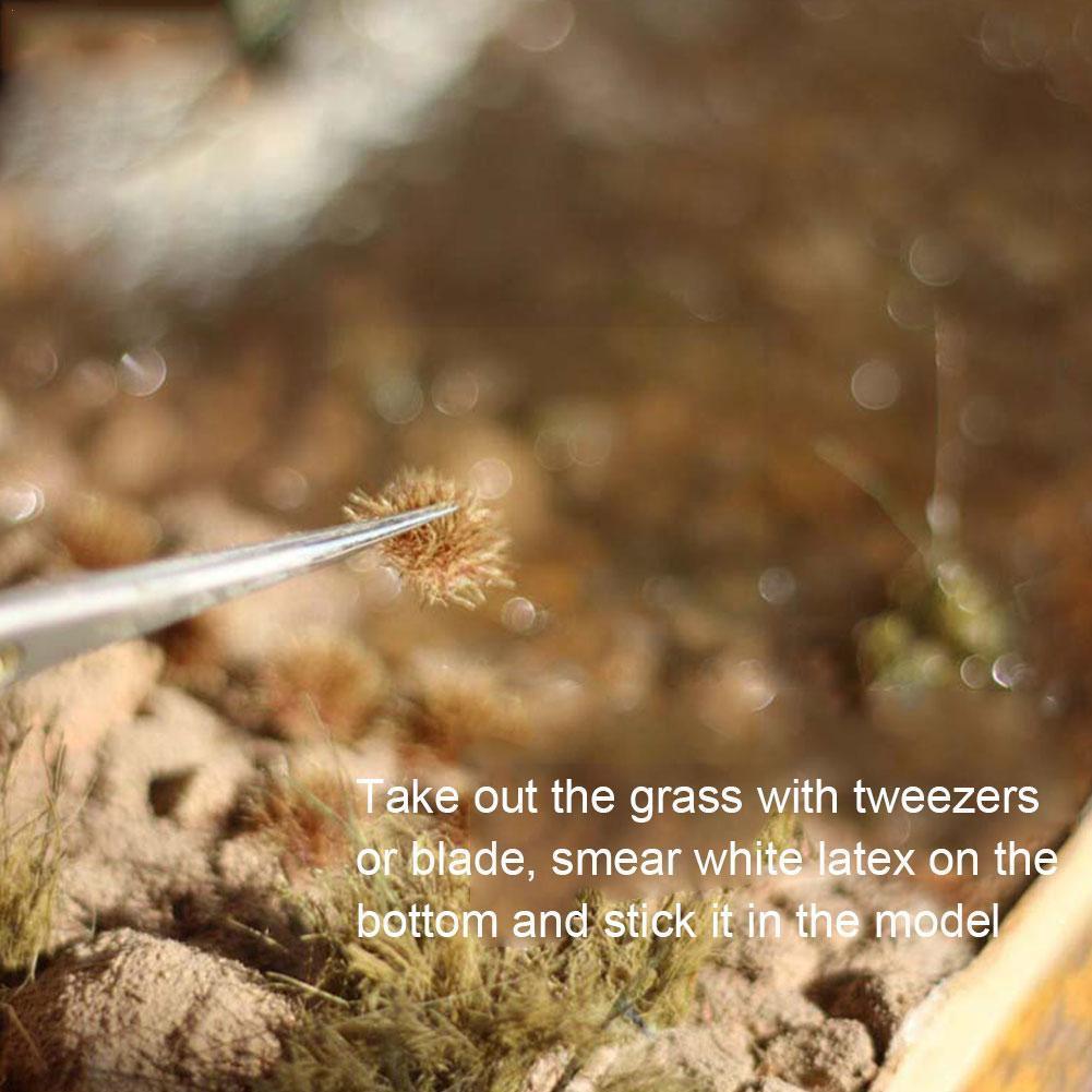 50 Pieces In A Box Diy Miniature Landscape Material Color Table Material For Train Sand With Scene Construction Bushes Six G6r2