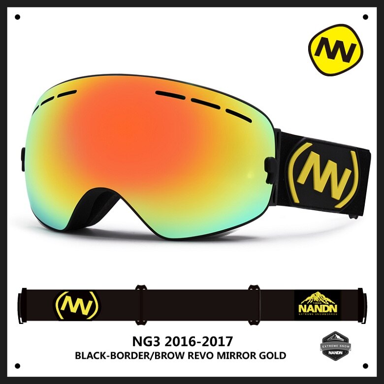 Nandn Sport Professionelle Skibrille Brillen Anti-Nebel UV400 Ski Brille Punkte Maske Skifahren Snowboard Männer Frauen Schnee Goggle: 16