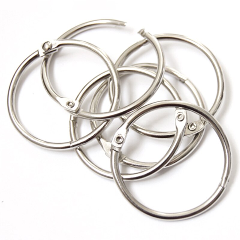 Drapery Clip Rings Binding Iron ring Hoop Ring Removable Round Hoop Loose Leaf Photo Albums 15mm-60mm 50pcs