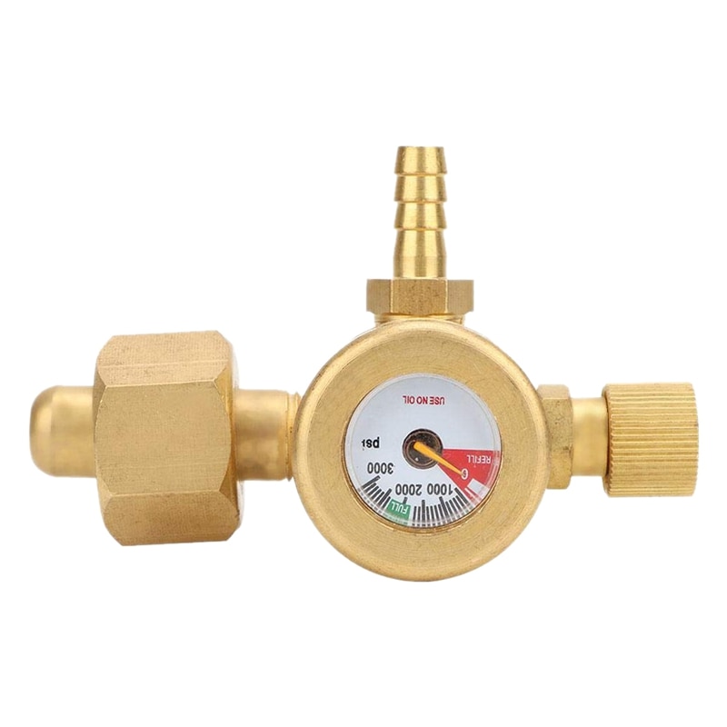 Argon Gas Pressure Reducer Air Flow Regulator Gauge Meter Welding Accessory