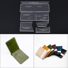1 Set Leather Template Home Handwork Leathercraft Sewing Pattern Tools Accessory Men/women Wallet Pattern 9.5*11.5*2CM